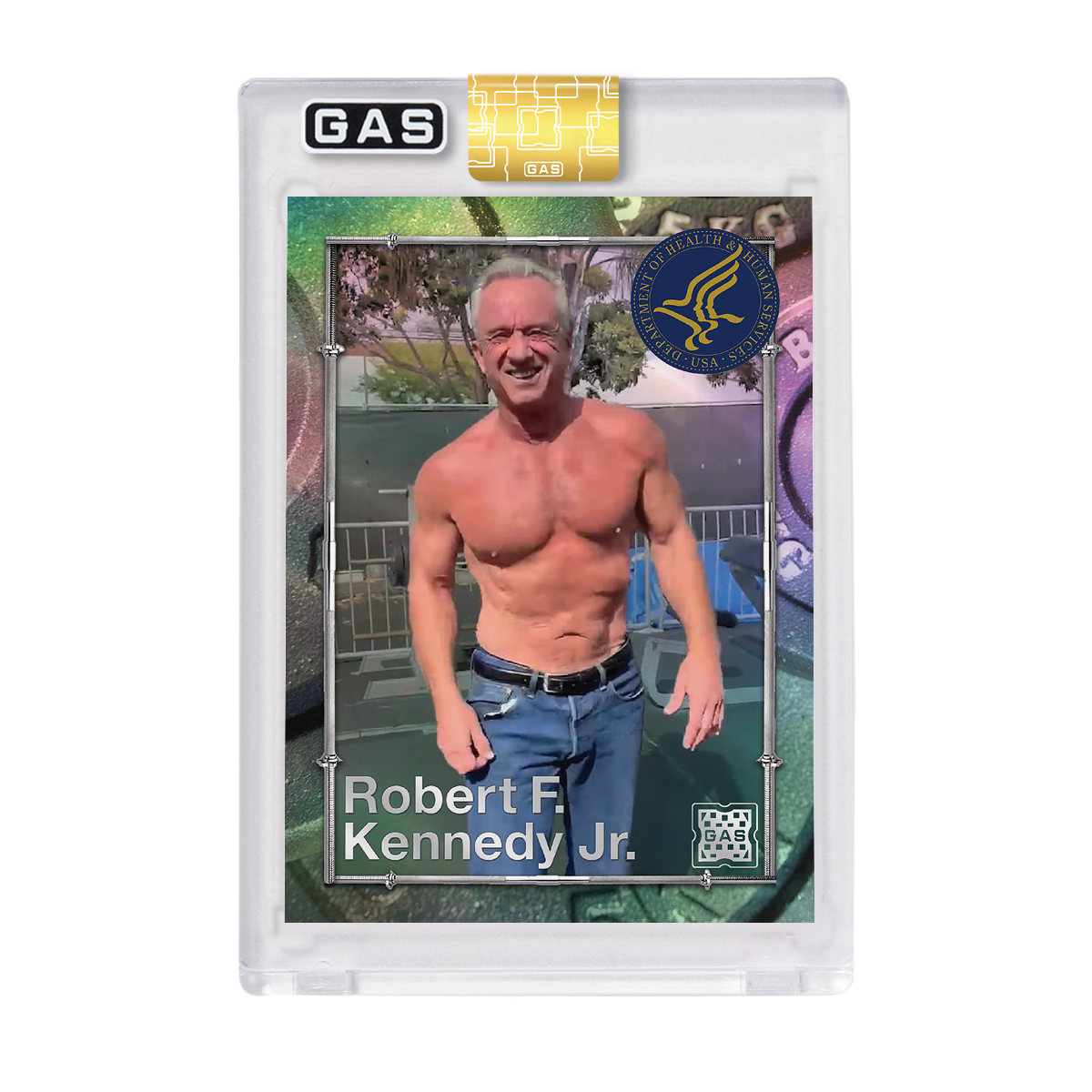 Limited Edition RFK Jr. Department of Health GAS Bodybuilder Foil Card