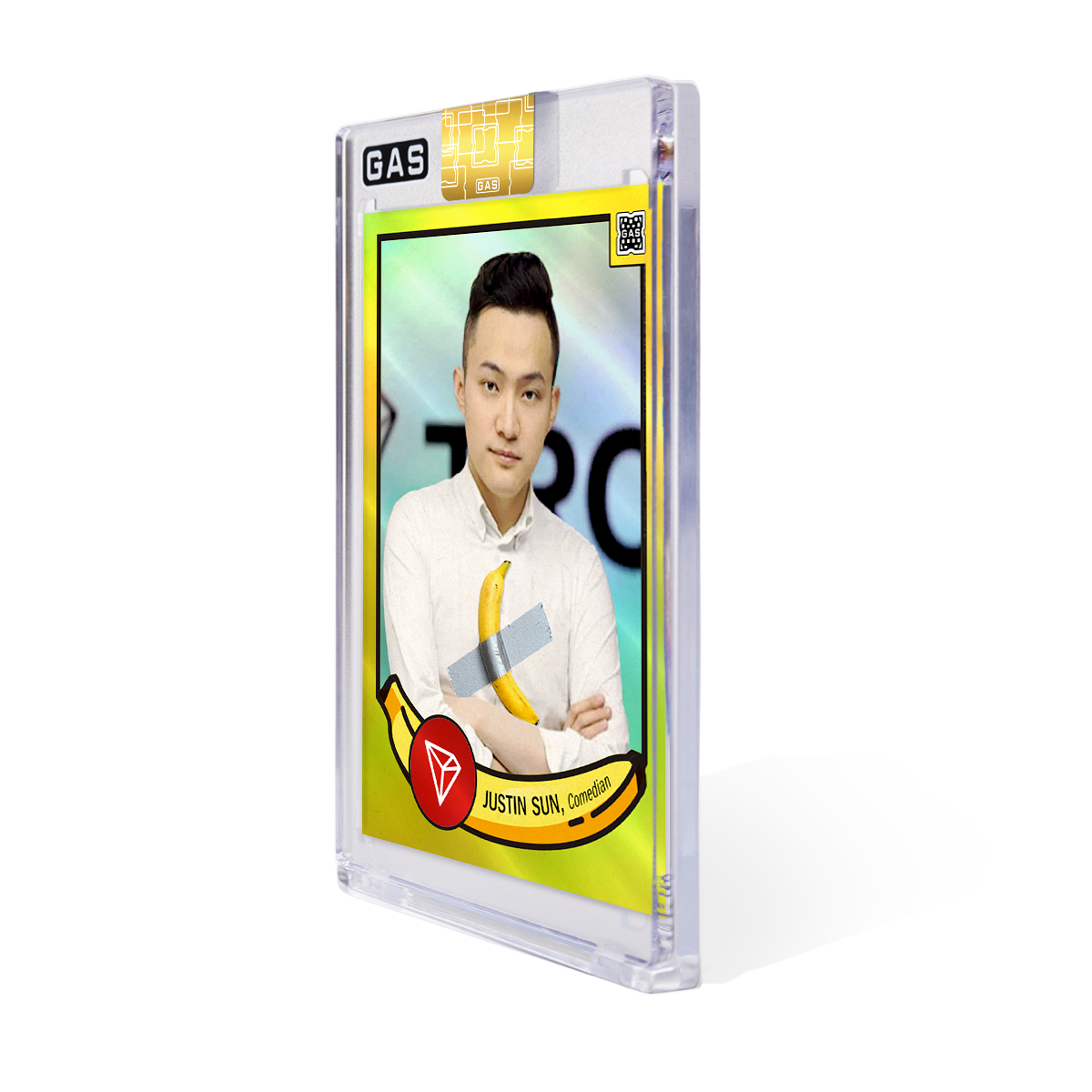 Limited Edition Justin Sun GAS Banana Foil Card