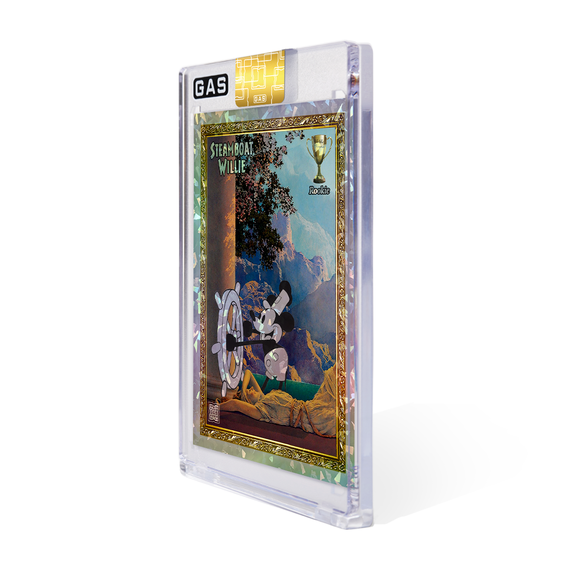 Limited Edition GAS Steamboat Willie Public Domain Rookie Cracked Foil Card