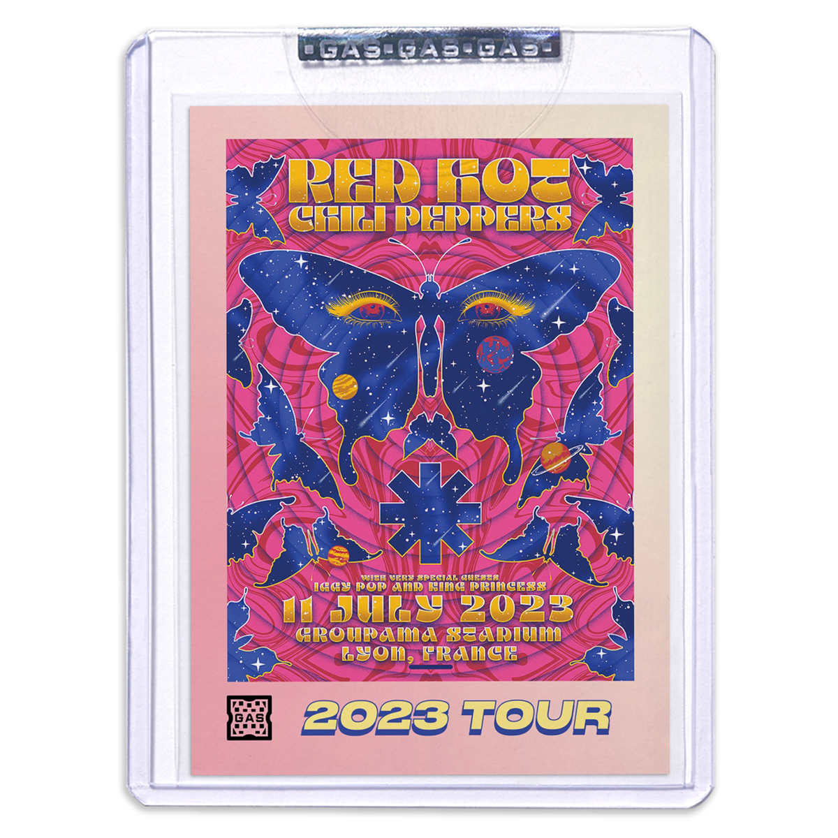 GAS Red Hot Chili Peppers 5-Card Complete Set Europe Tour 2023 Trading Cards