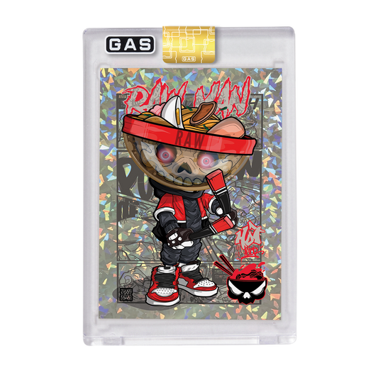Limited Edition GAS Clutter Artist Series #3 RAW-MAN by Hot Actor Cracked Foil Card