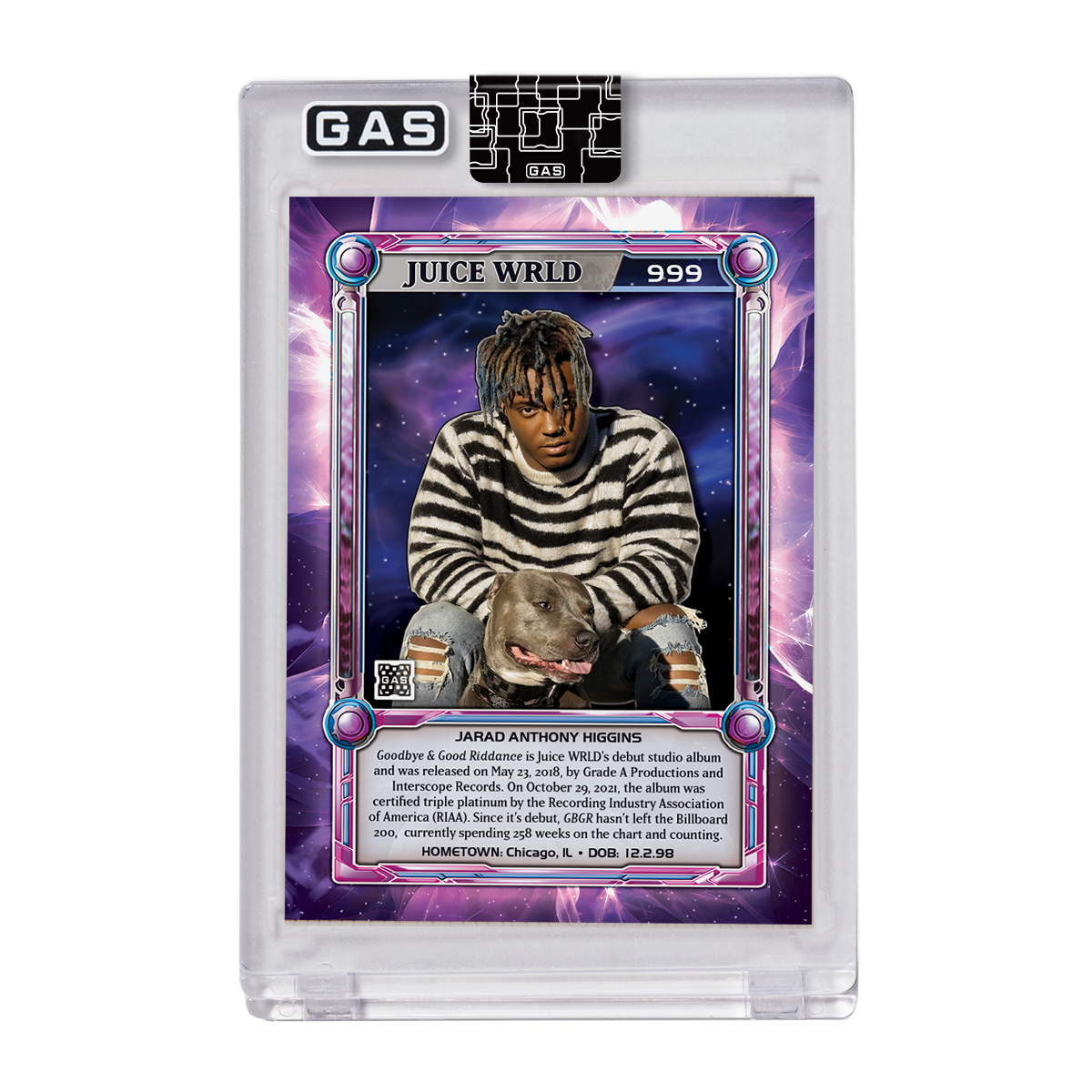juice wrld yugioh card The Official Juice WRLD GAS Trading Card