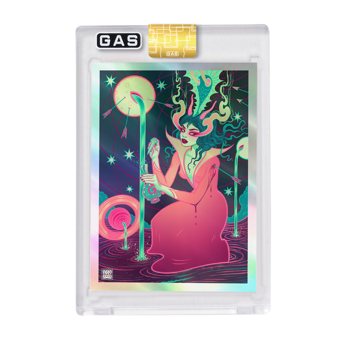 Limited Edition GAS Tara McPherson Rainbow Foil Card