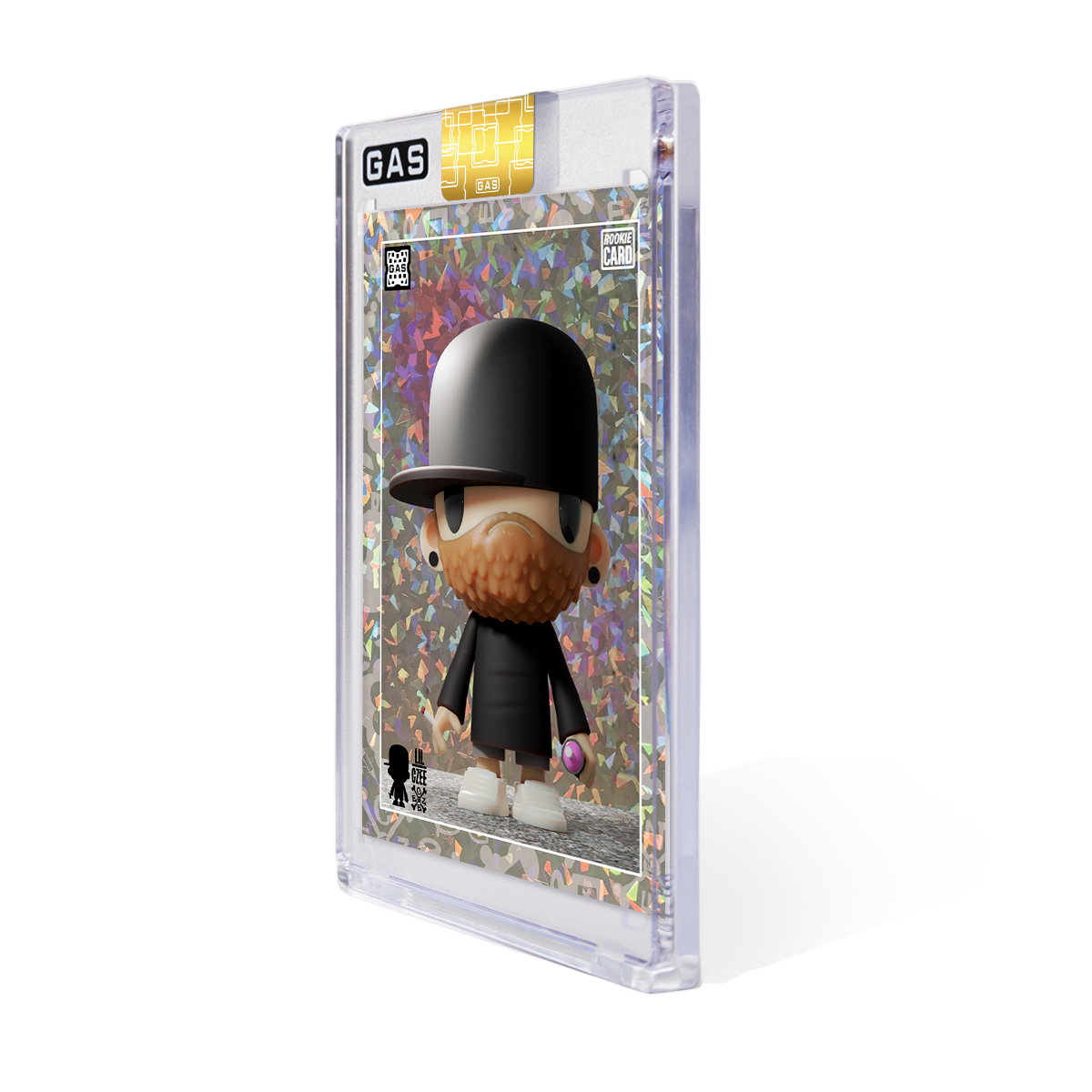 Limited Edition GAS Clutter Artist Series #1 Lil CZee by CZee13 Cracked Foil Rookie Card