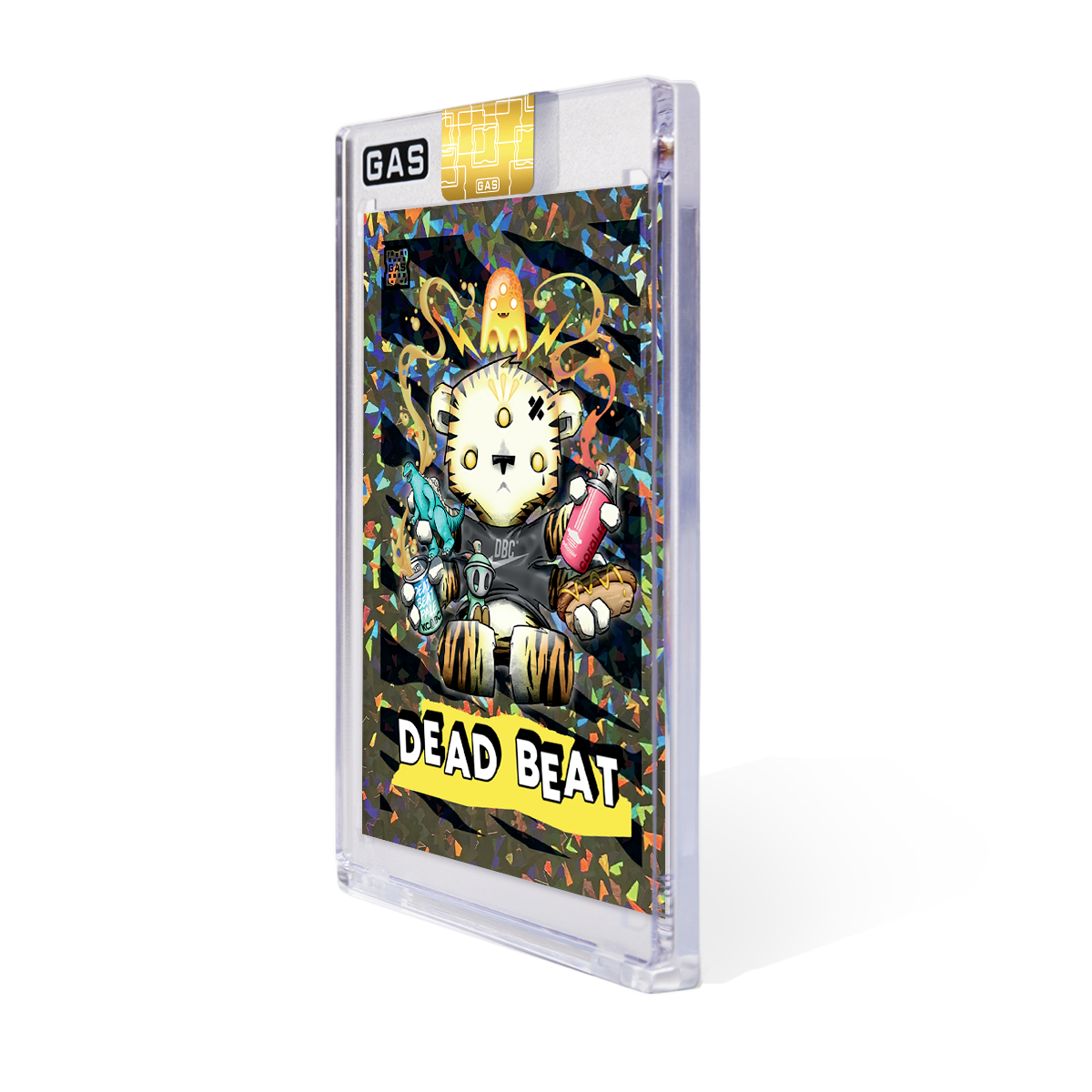 Limited Edition GAS Clutter Artist Series #2 Dead Beat City Cracked Foil Card