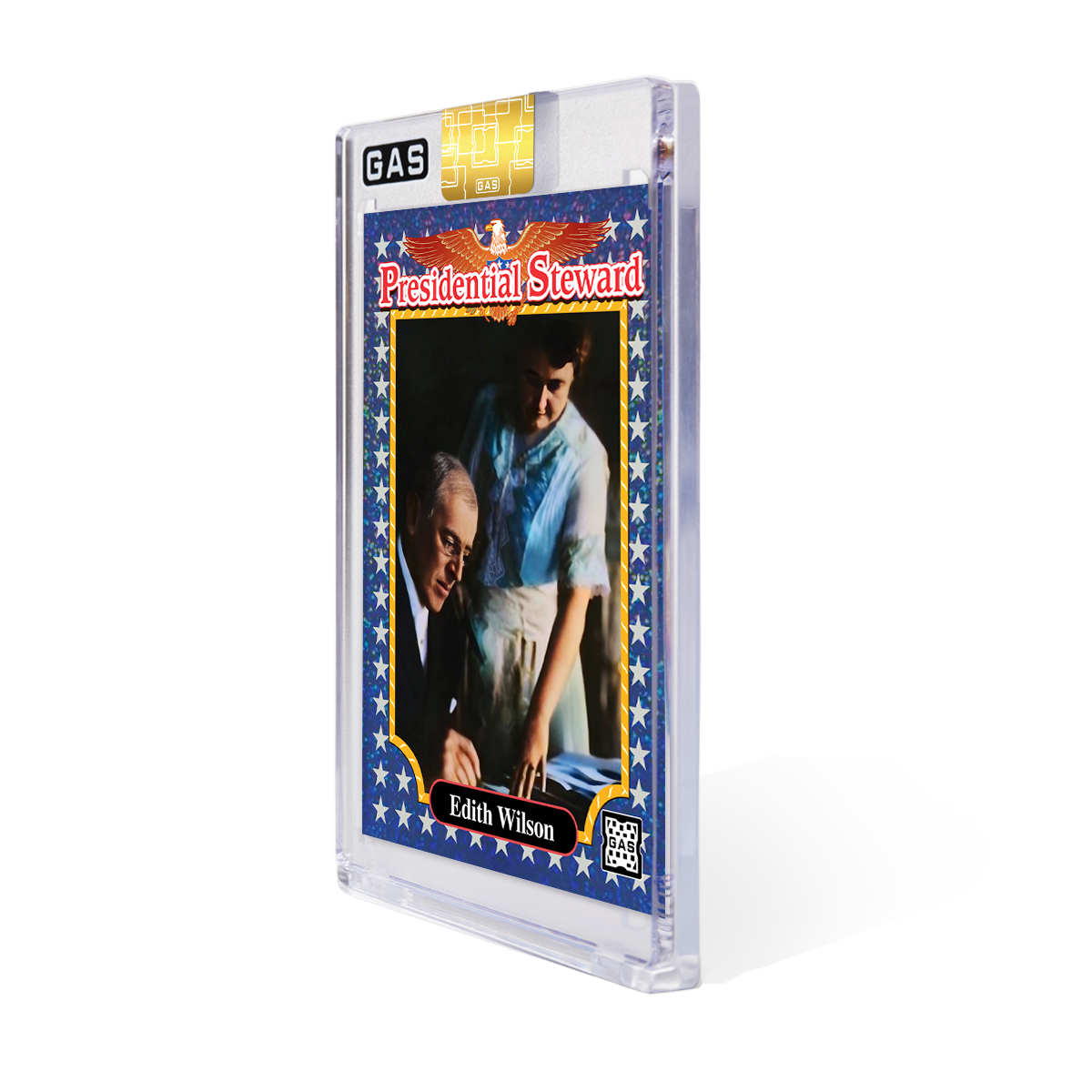 GAS Series 3 #24 Edith Wilson Cosmic Foil Prism Trading Card #’d 1/1