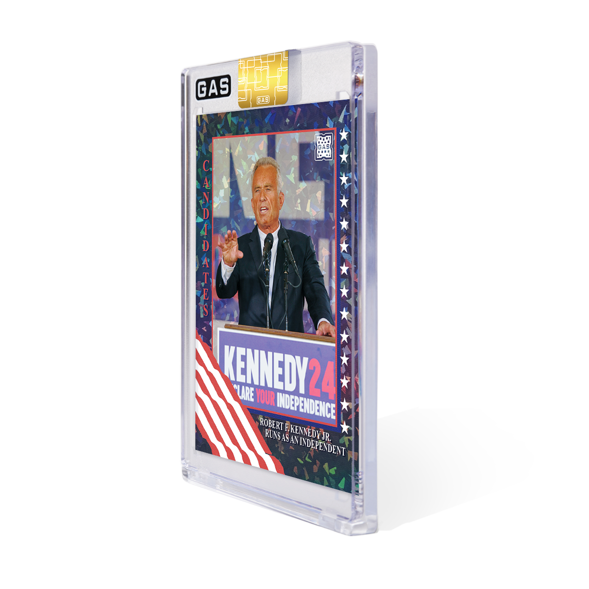 Limited Edition GAS RFK Jr. Cracked Foil Prism Card