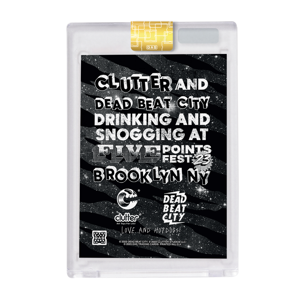 Limited Edition GAS Clutter Artist Series #2 Dead Beat City Cracked Foil Card