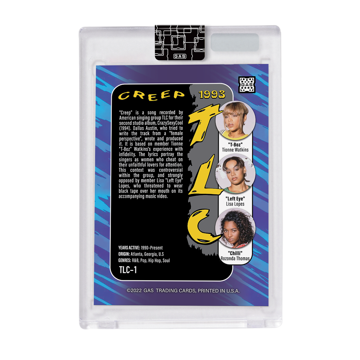 The Official TLC GAS Trading Cards Set