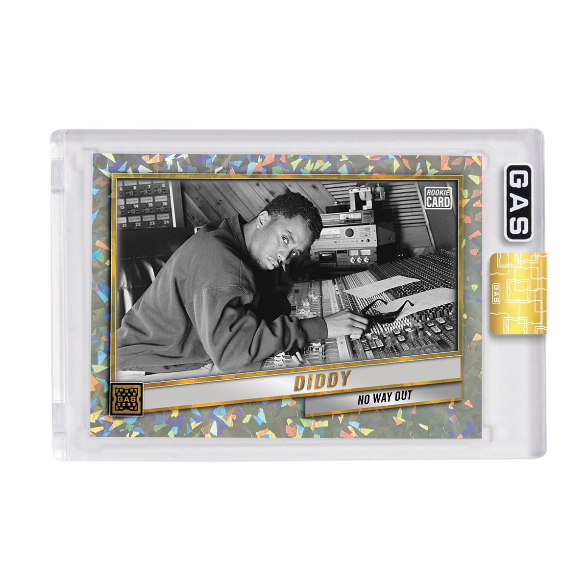 Limited Edition Diddy 2023-24 GAS Cracked Foil Prism Hip-Hop Trading Cards Set