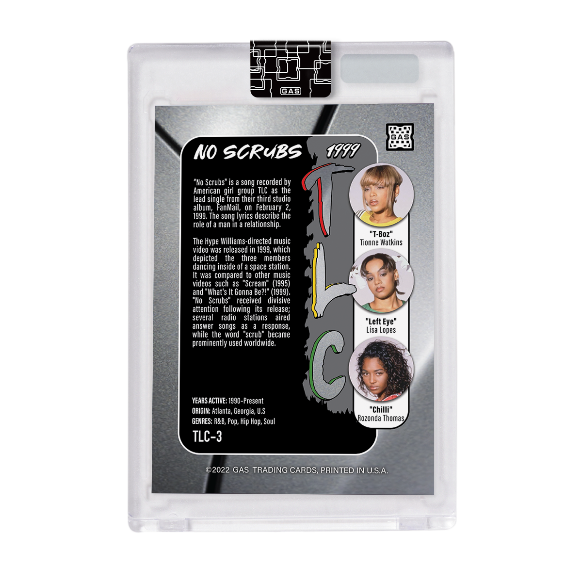 The Official TLC GAS Trading Cards Set