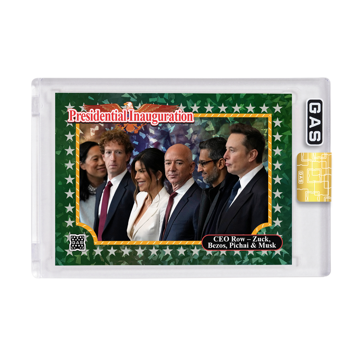 Limited Edition CEO Row GAS Cracked Ice Foil Card