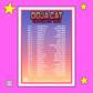 Limited Edition Doja Cat GAS Cracked Foil Prisms 7-Card Set