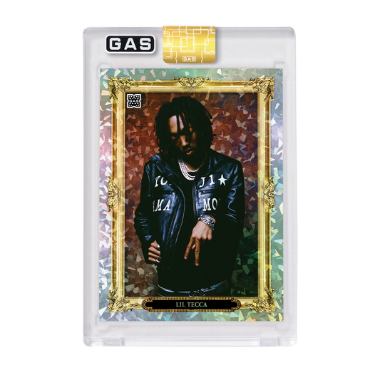 Limited Edition Lil Tecca x GAS Cracked Ice Foil Trading Cards