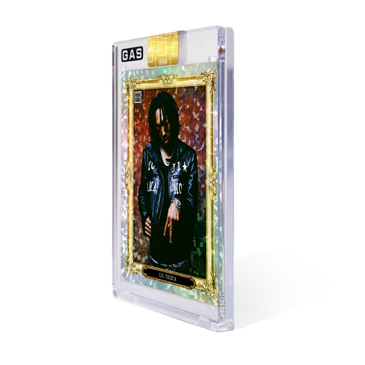 Limited Edition Lil Tecca x GAS Cracked Ice Foil Trading Cards
