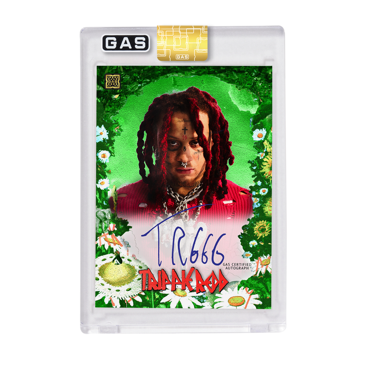 Limited Edition Trippie Redd Cracked Foil #’d to 100 GAS Card Set