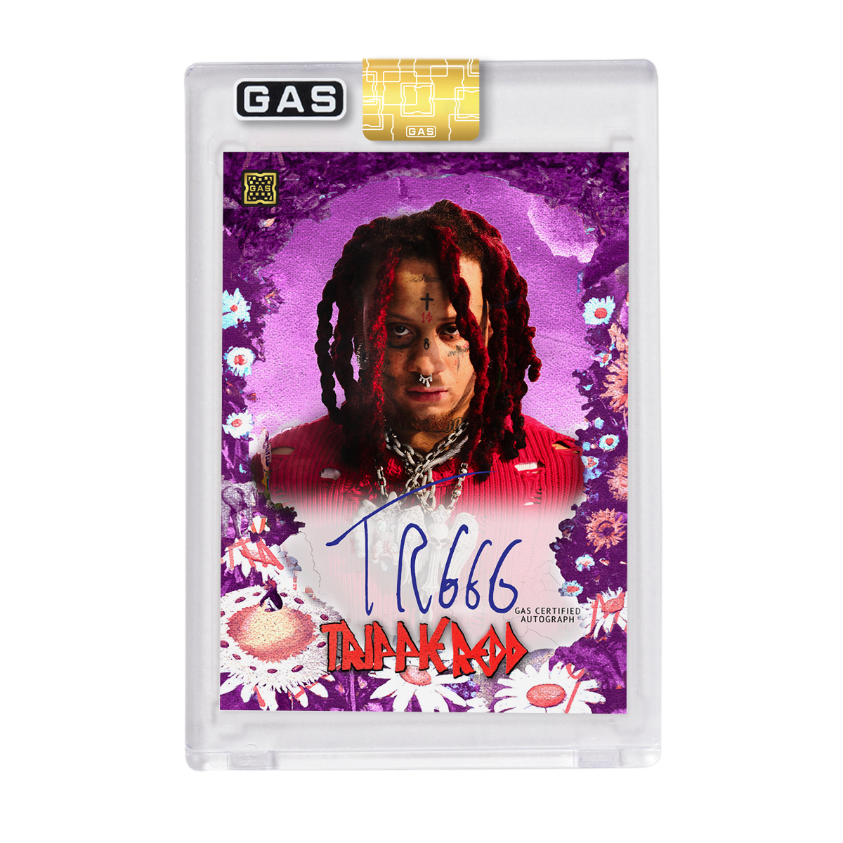 Limited Edition Trippie Redd Cracked Foil #’d to 100 GAS Card Set