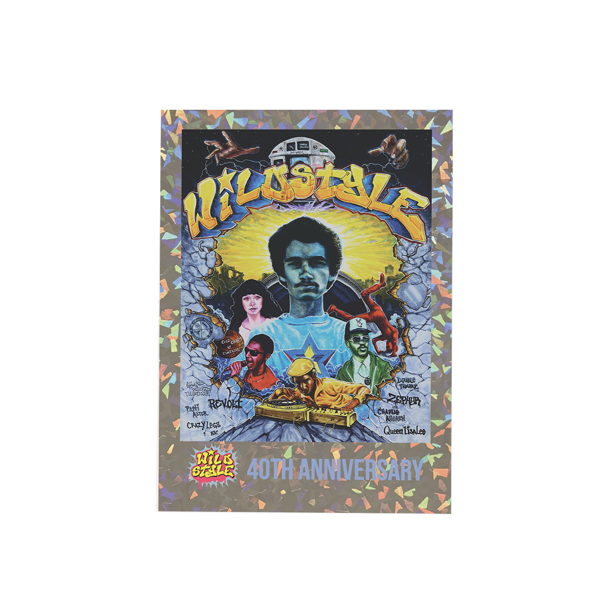 Limited Edition Wild Style 40th Anniversary GAS Cracked Foil Cards #1-4 Set