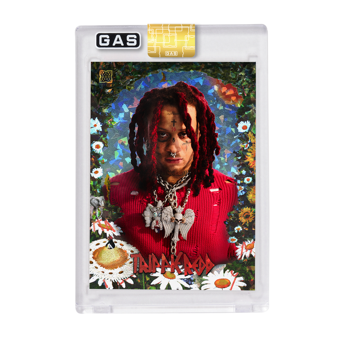Limited Edition Trippie Redd Cracked Foil #’d to 100 GAS Card Set