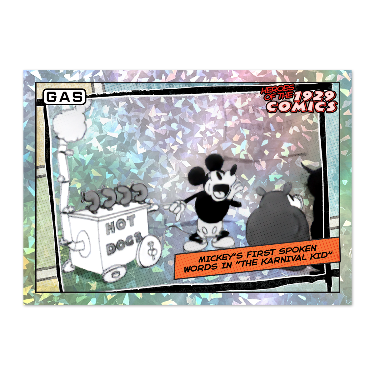 Limited Edition GAS Heroes of the 1929 Comics Complete 9-Cracked Foil Card Set