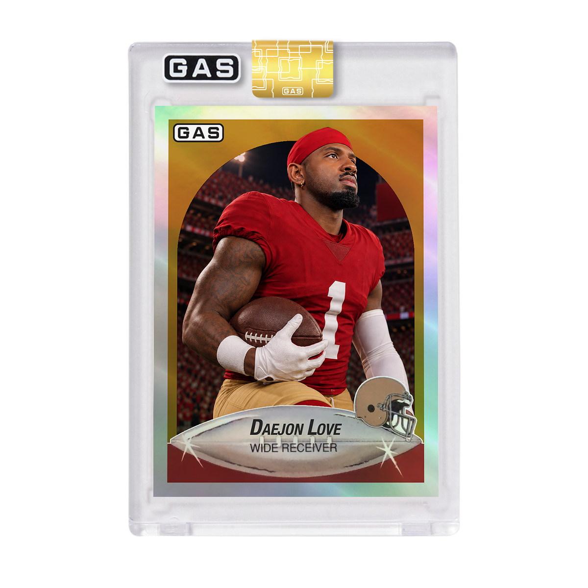 Daejon Love GAS Rookie Football Card