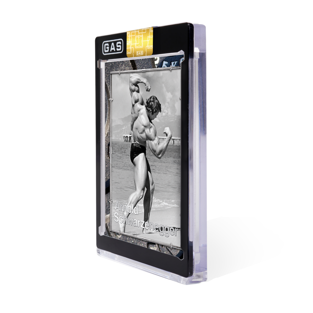 Arnold Schwarzenegger Built to Perfection Deluxe Base GAS Cards Tin Box Set