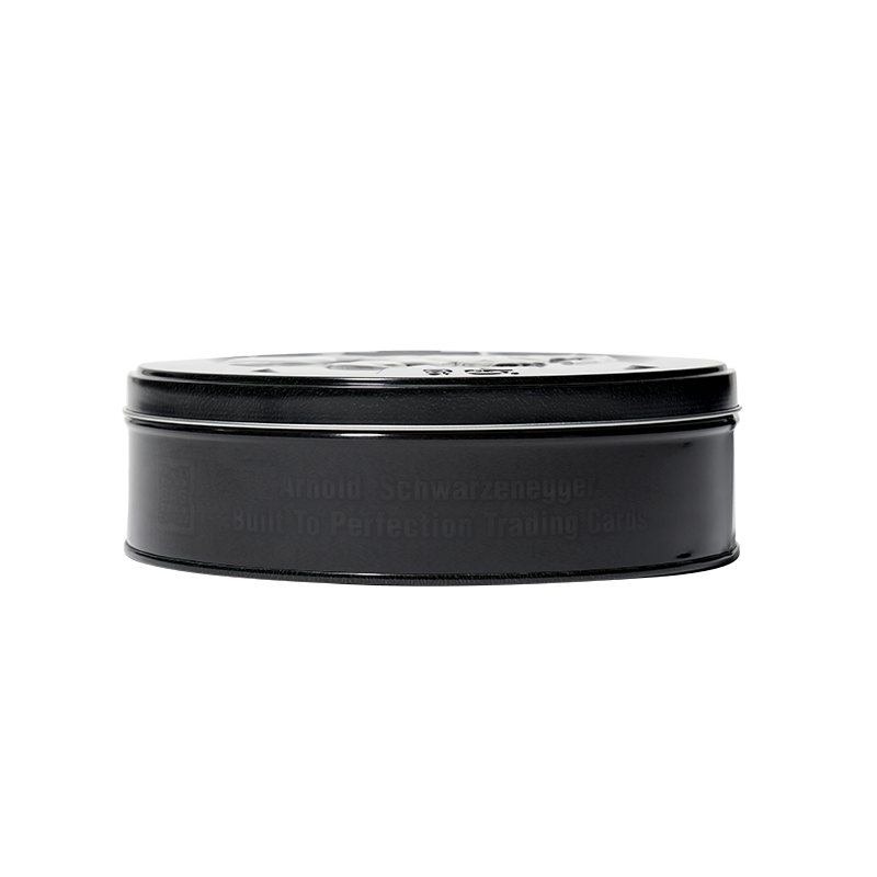 Arnold Schwarzenegger Built to Perfection Deluxe Base GAS Cards Tin Box Set