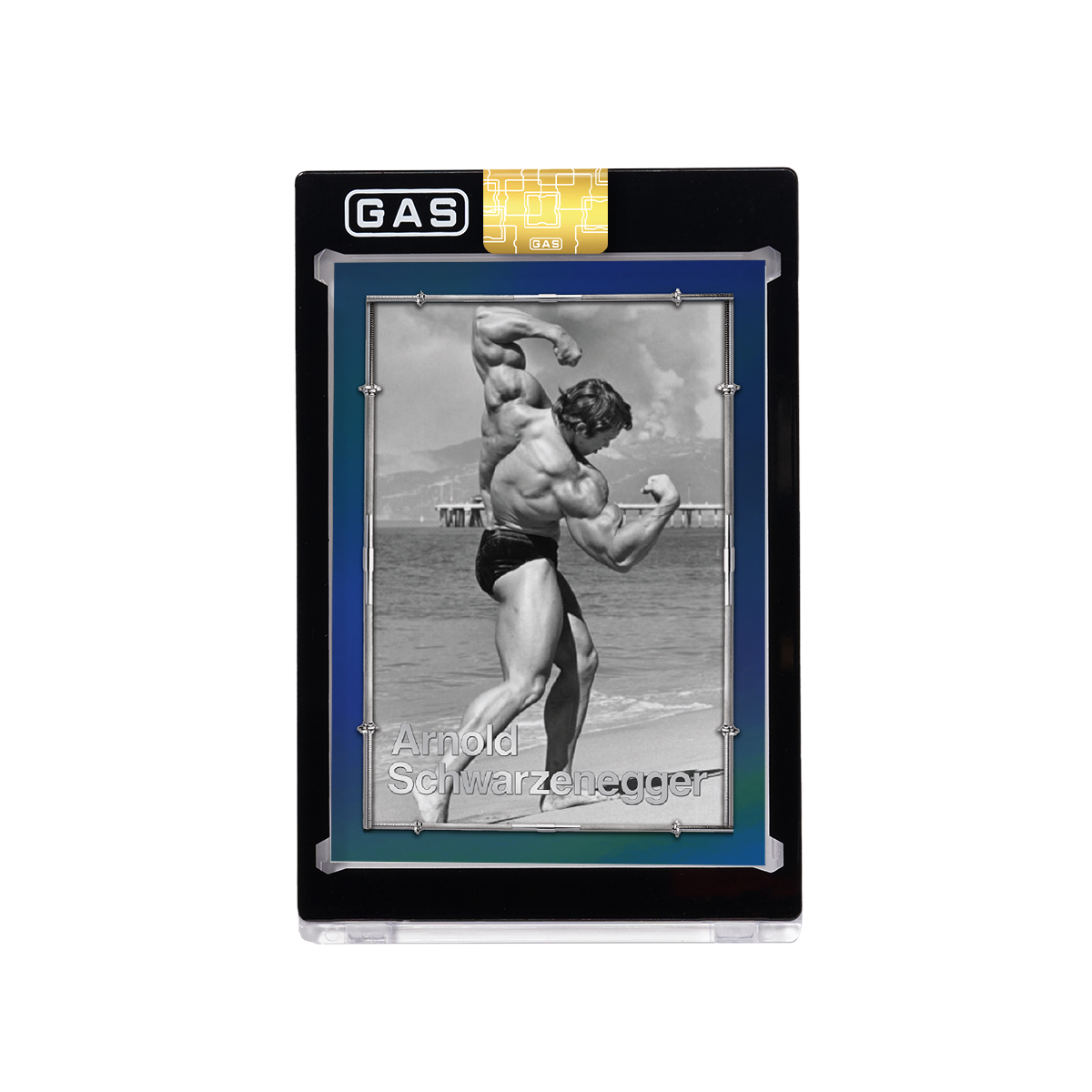 Arnold Schwarzenegger Built to Perfection Deluxe Base GAS Cards Tin Box Set