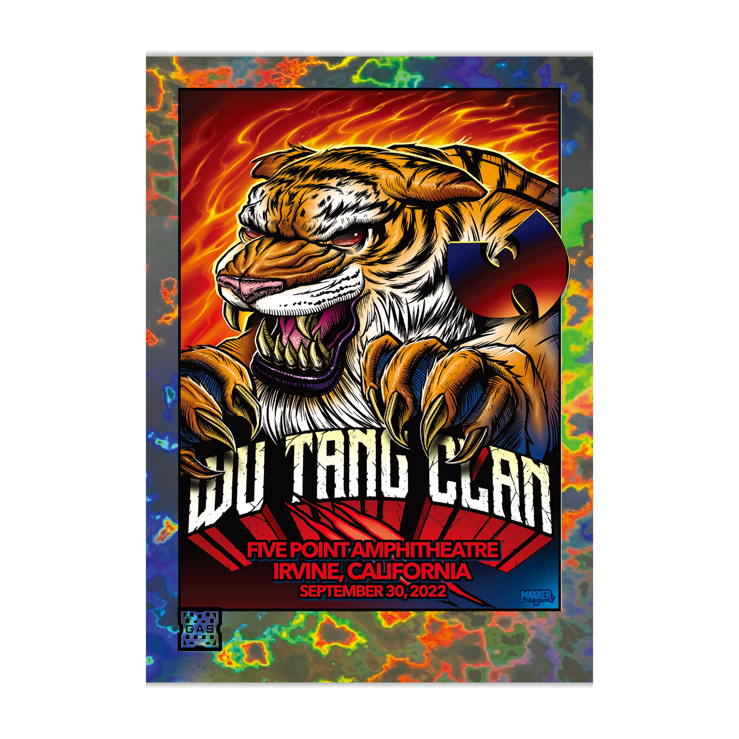 GAS Wu-Tang Clan 9/25-10/1 NTWRK Exclusive 5 Magma Foil Limited Edition Card Bundle