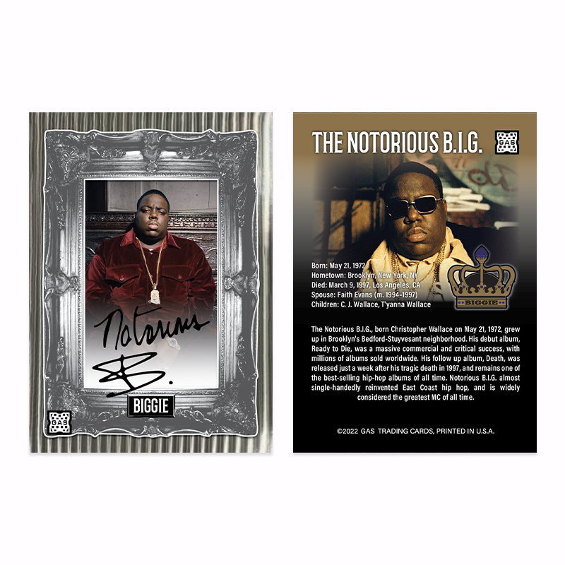 GAS The Notorious B.I.G. Biggie Smalls Card