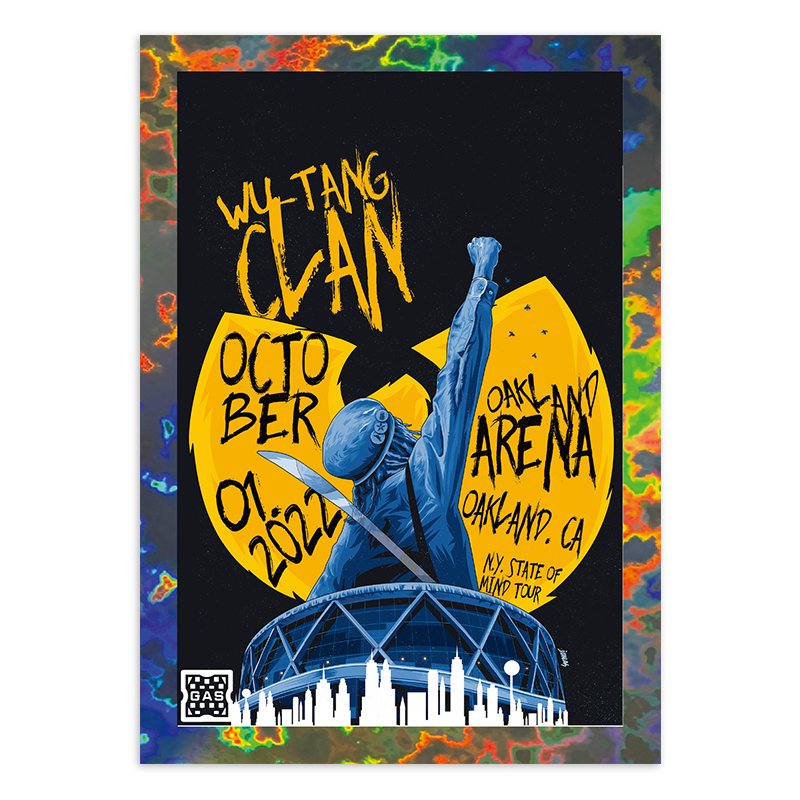 GAS Wu-Tang Clan 9/25-10/1 NTWRK Exclusive 5 Magma Foil Limited Edition Card Bundle