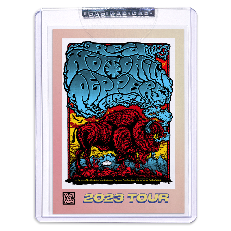 GAS Red Hot Chili Peppers 2023 Tour – 4/6 Fargo, ND Card by Ames Bros