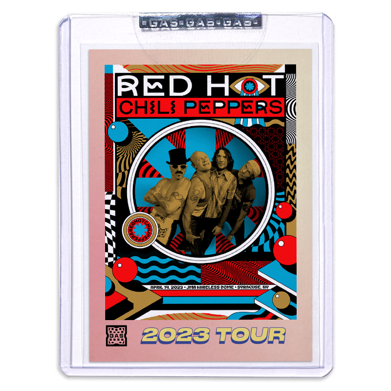 GAS Red Hot Chili Peppers 2023 Tour – 4/14 Syracuse, NY Card by Nate Duval