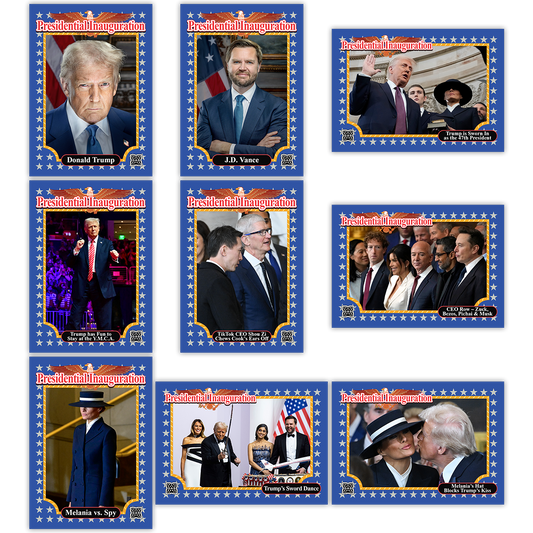 Open Edition GAS Trump Inauguration Complete 9-Trading Card Set