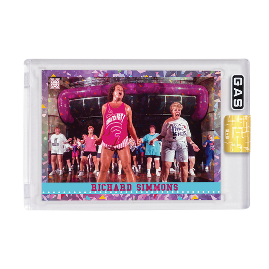 Limited Edition Richard Simmons GAS Cracked Foil Trading Card