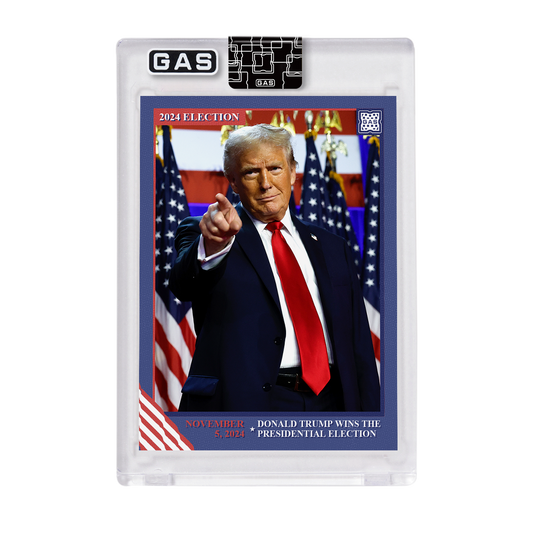 Open Edition Donald Trump Wins the Election GAS Trading Card