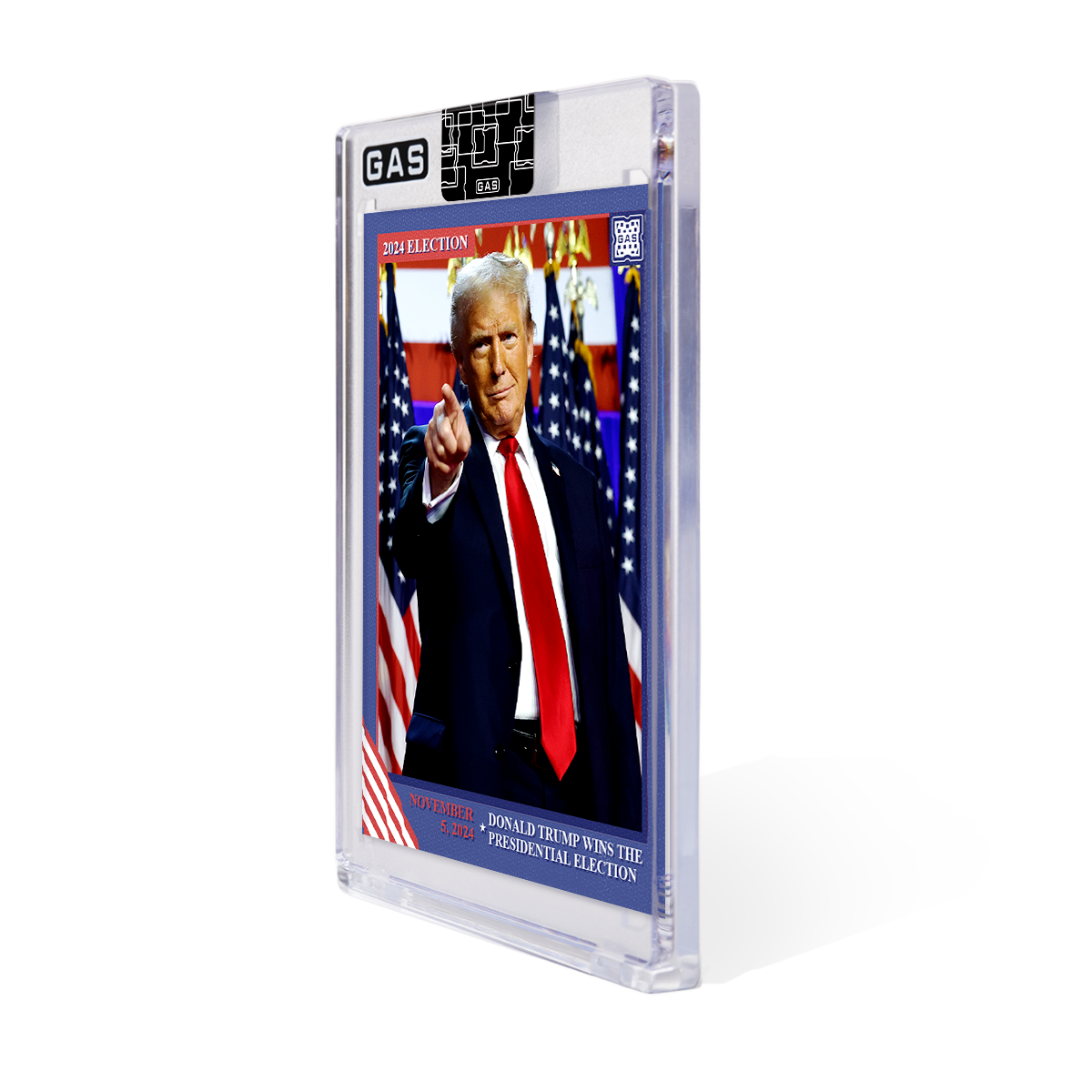 Open Edition Donald Trump Wins the Election GAS Trading Card