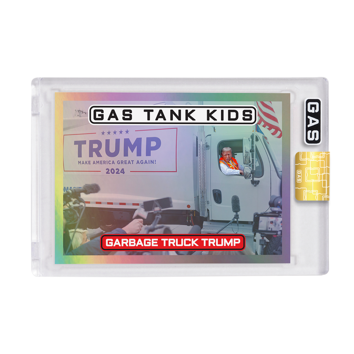 Open Edition Donald Trump Garbage Truck GAS Trading Card