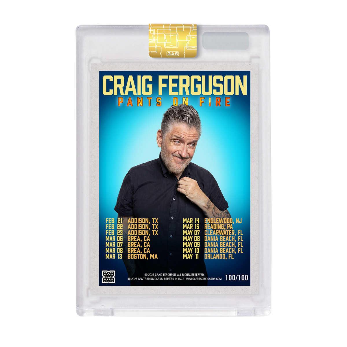 Limited Edition Craig Ferguson x GAS Cracked Foil Card