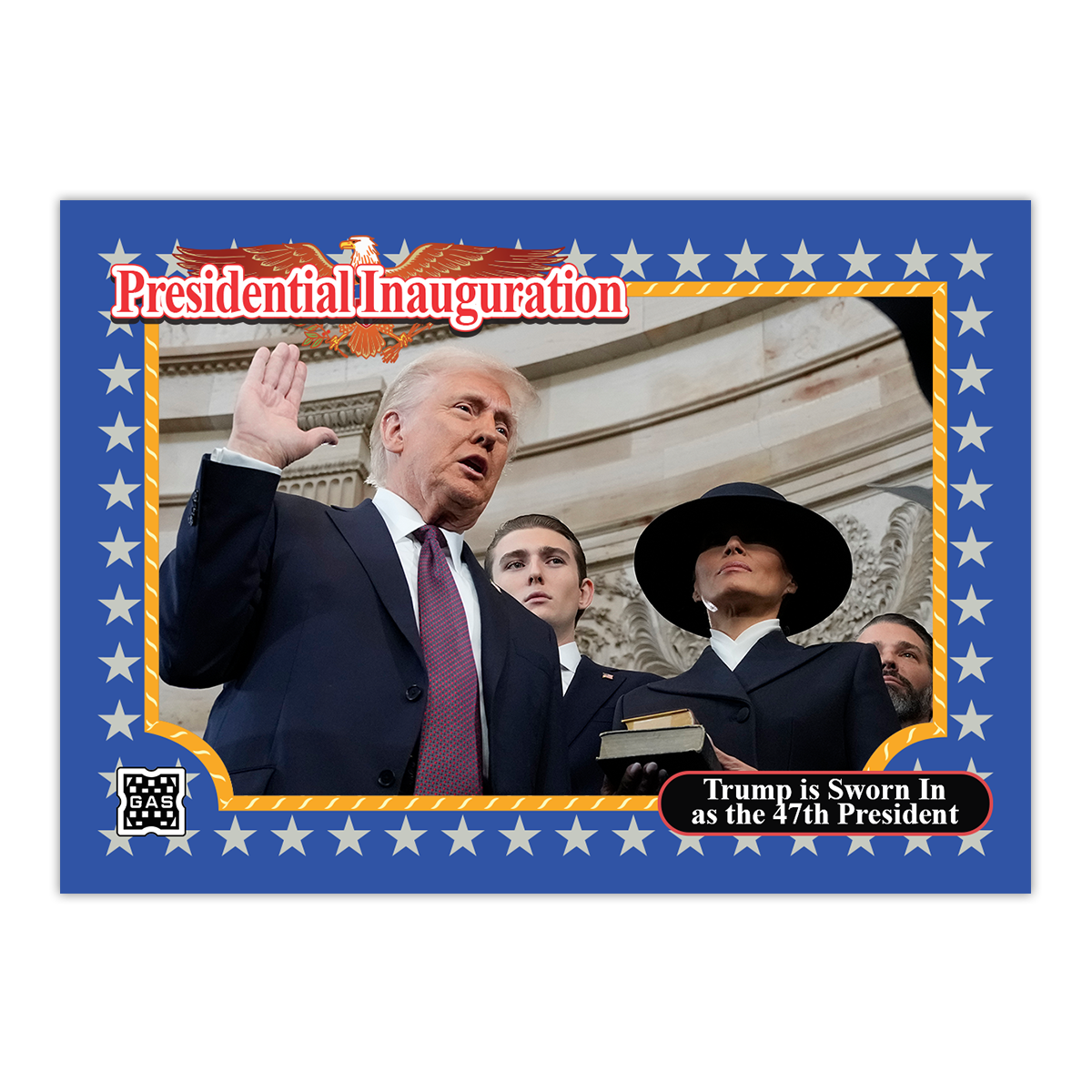 Open Edition GAS Trump Inauguration Complete 9-Trading Card Set