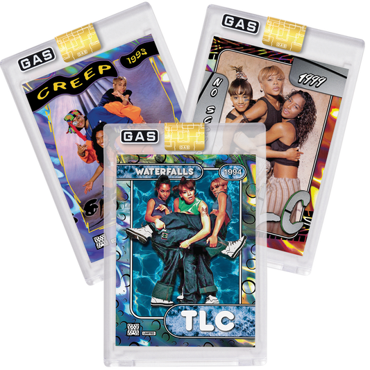Limited Edition TLC GAS Lava Foil Prism Trading Cards Set