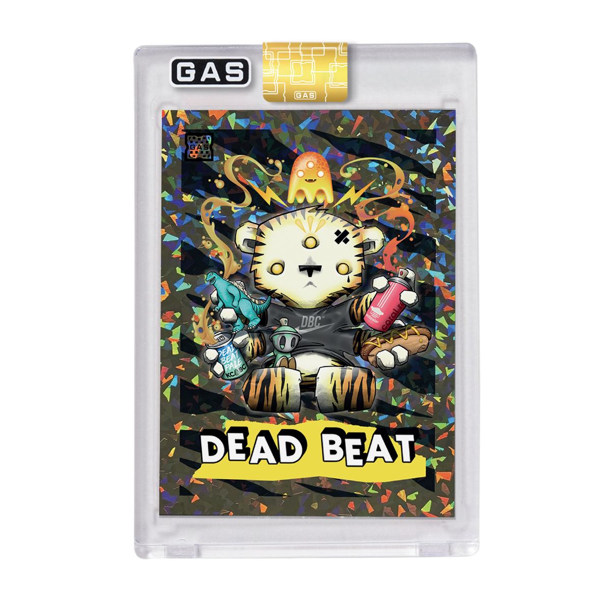 Limited Edition GAS Clutter Artist Series #2 Dead Beat City Cracked Foil Prism Card