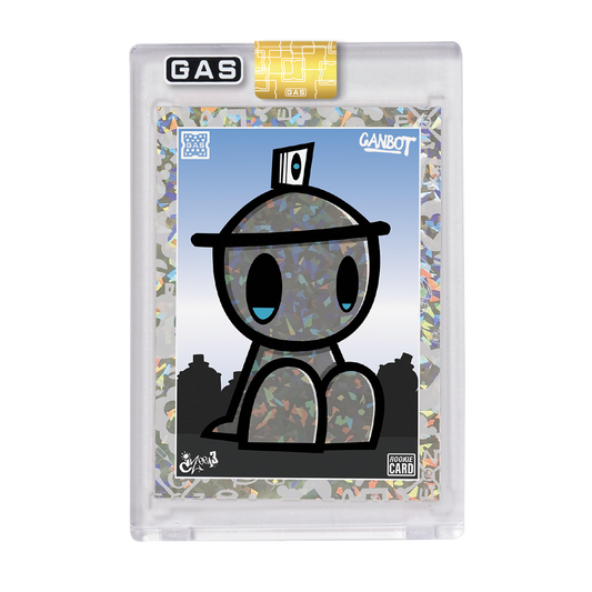 Limited Edition GAS Canbot Artist Series #1 OG Canbot by CZee13 Cracked Foil Prism Rookie Card