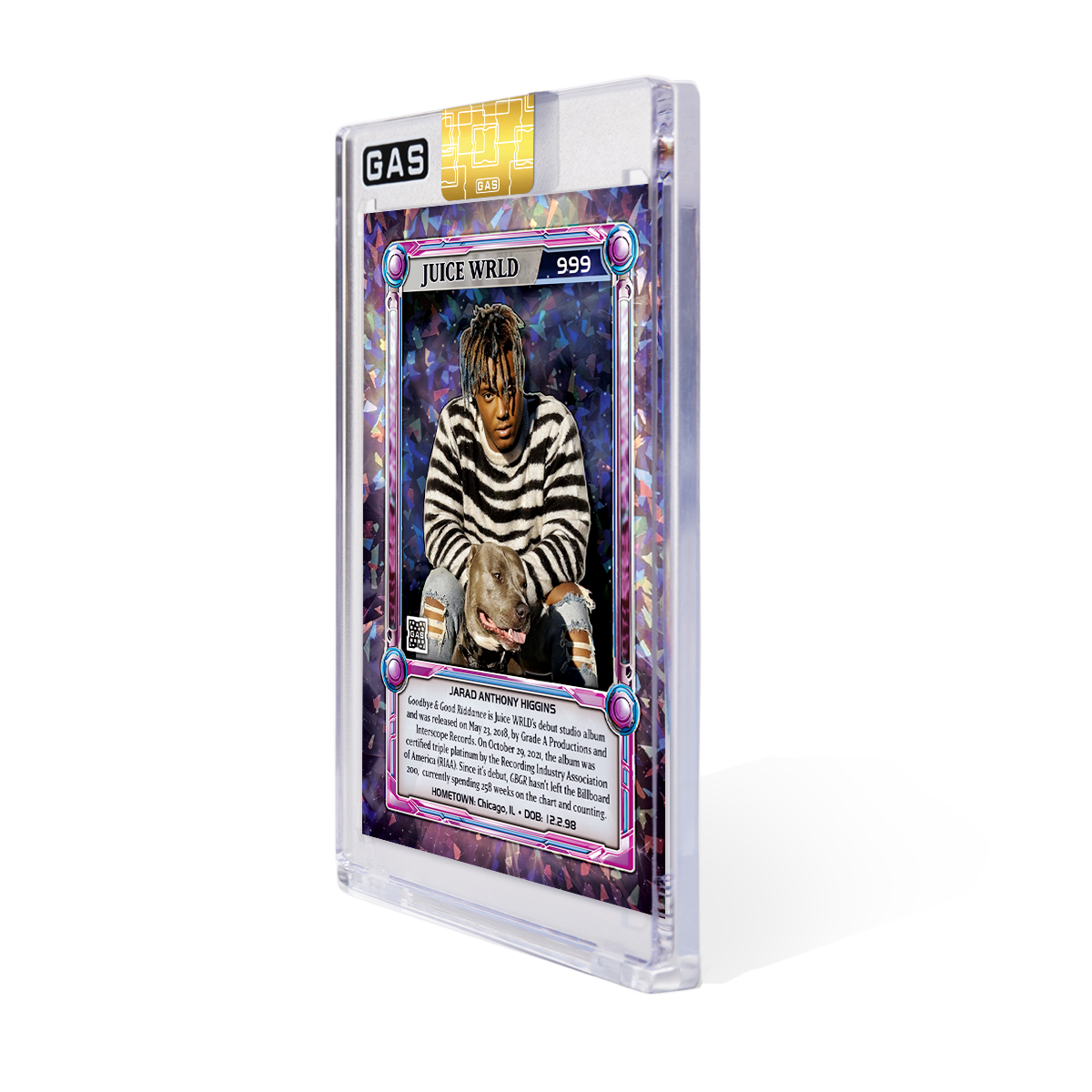 Limited Edition Juice WRLD Cracked Ice Foil Prism GAS Trading Card