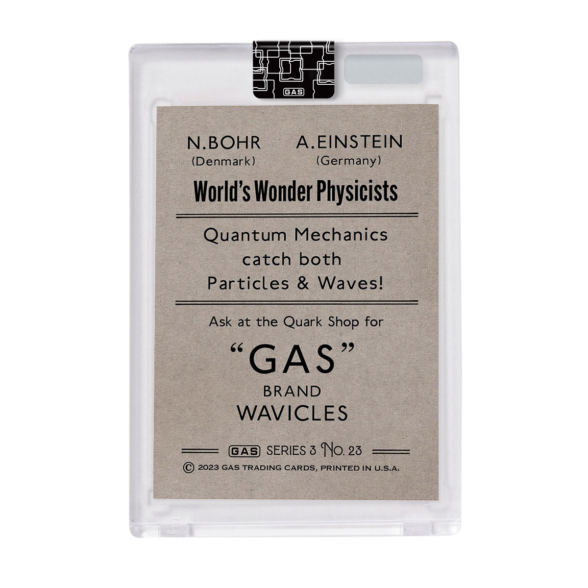 GAS Series 3 #23 Niels Bohr & Albert Einstein Open Edition Trading Card