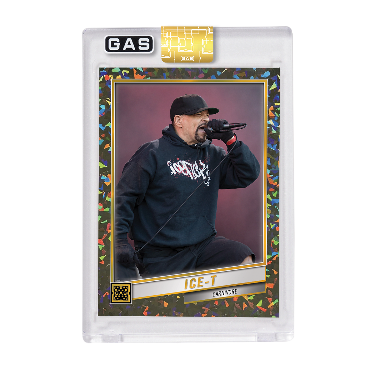 Limited Edition Ice-T 2023 GAS Cracked Foil Prism Hip-Hop Trading Cards Set