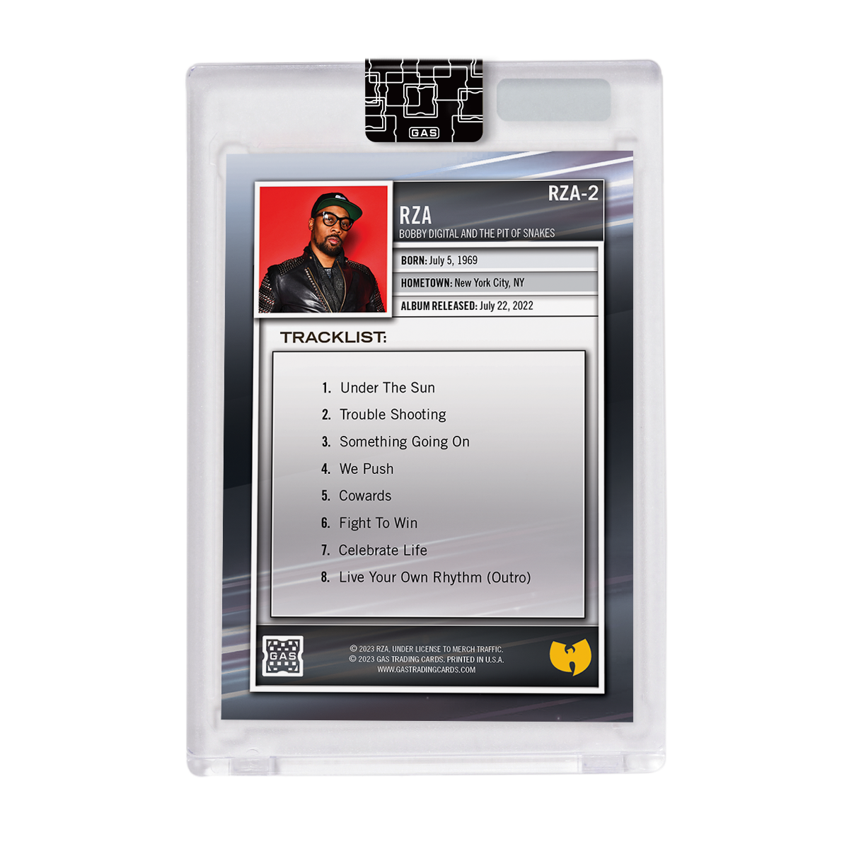 The Official RZA 2023 GAS Hip-Hop Trading Cards Set