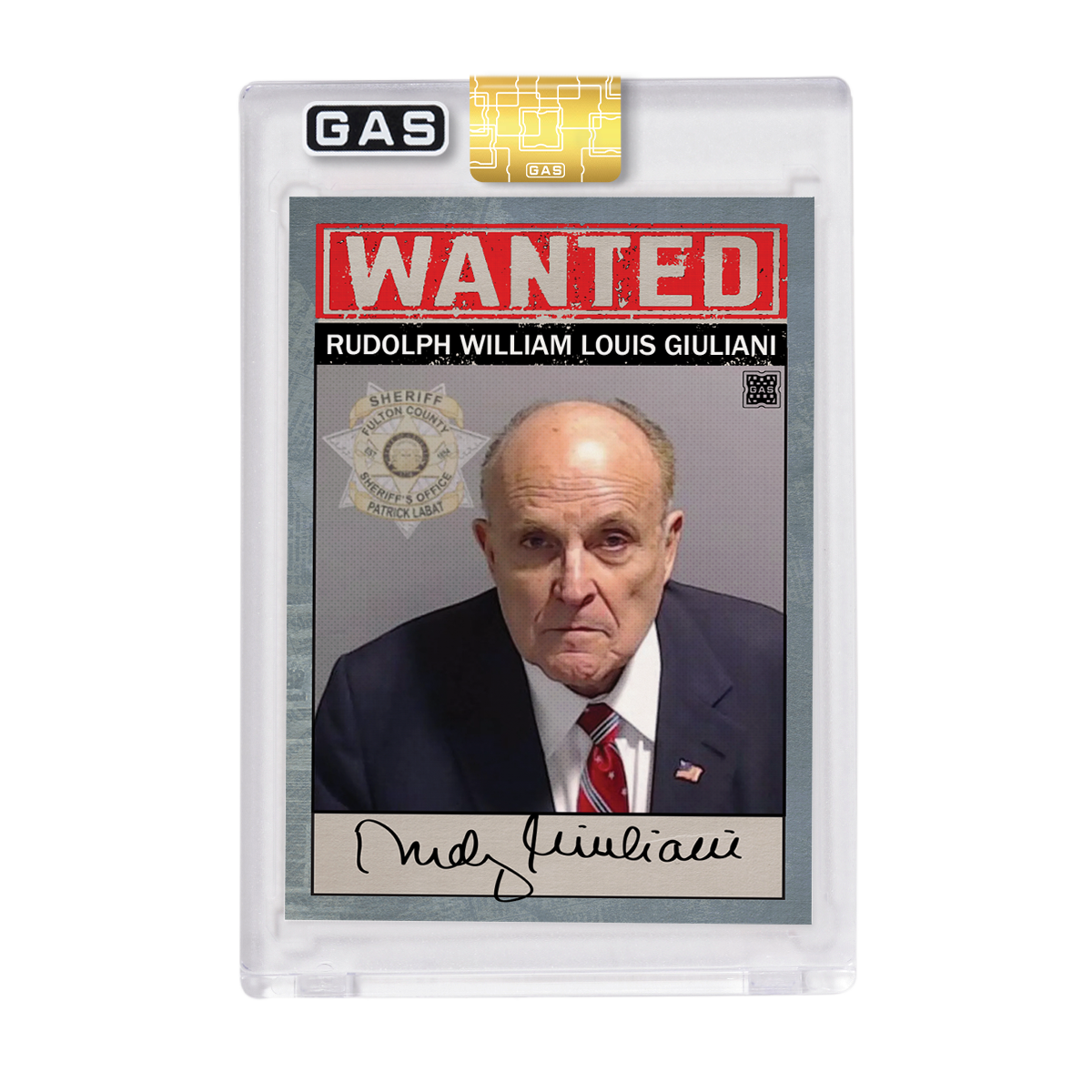 GAS Donald Trump Mugshot Open Edition Trading Card