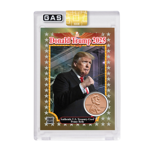 Limited Edition Donald Trump Penny Relic Bronze Foil GAS Card