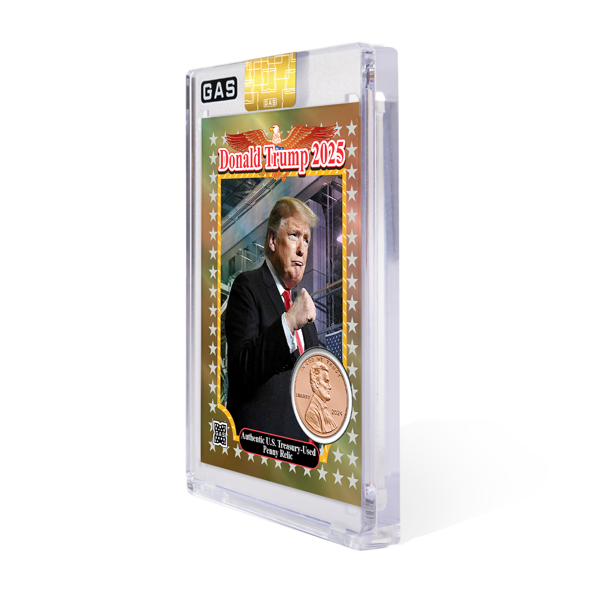 Limited Edition Donald Trump Penny Relic Bronze Foil GAS Card